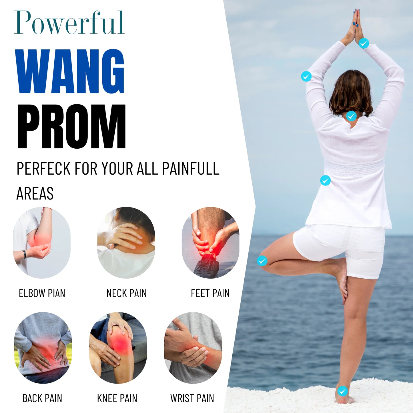 Prom Blue of 50g, 3) Balm Wang Herbal (Pack