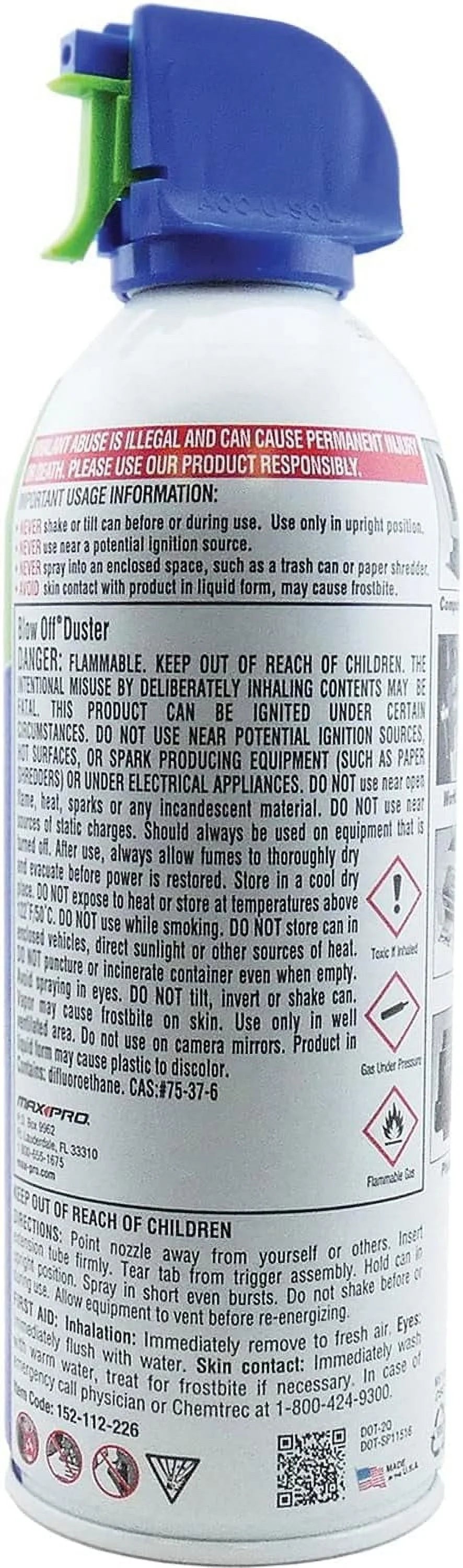 Max Pro Duster Blow (36-Pack) Canned Off Air 152-112-232