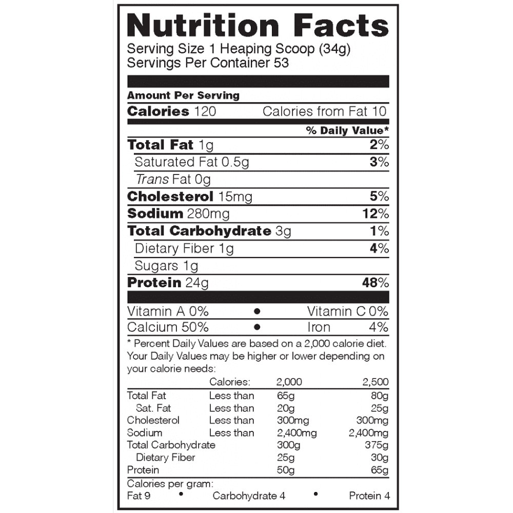 Supreme, Powder, Standard Nutrition Protein Protein, 64oz 24g Gold Casein Optimum 4lb, 100% Chocolate