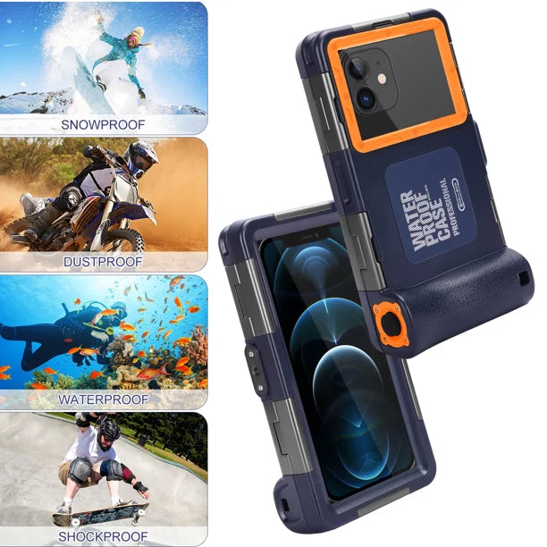 Professional Camon Diving all 16 Protective LCD Photo Waterproof Lanyard to Snorkeling Up Video Inch Phones [15m/50ft] Surfing Housing 6.9 UrbanX Swimming Case Underwater Tecno with for And