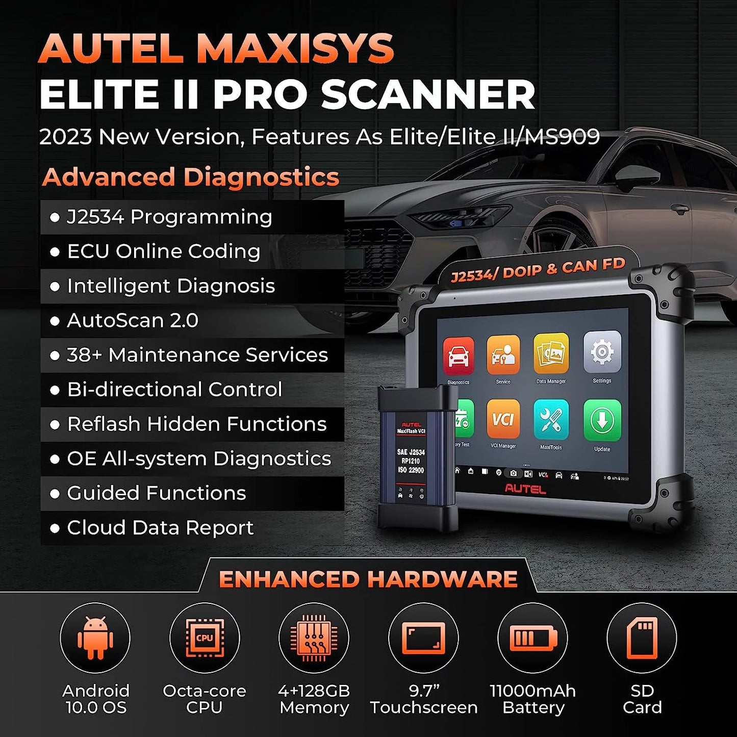 Services Car Programming ECU MaxiSys Ver. Years MS909/ & Autel 2 38+ J2534 Tool of Free 2 Diagnostic II Elite Coding, Pro Diagnostic MS919/ 2.0, Intelligent Elite New Scan