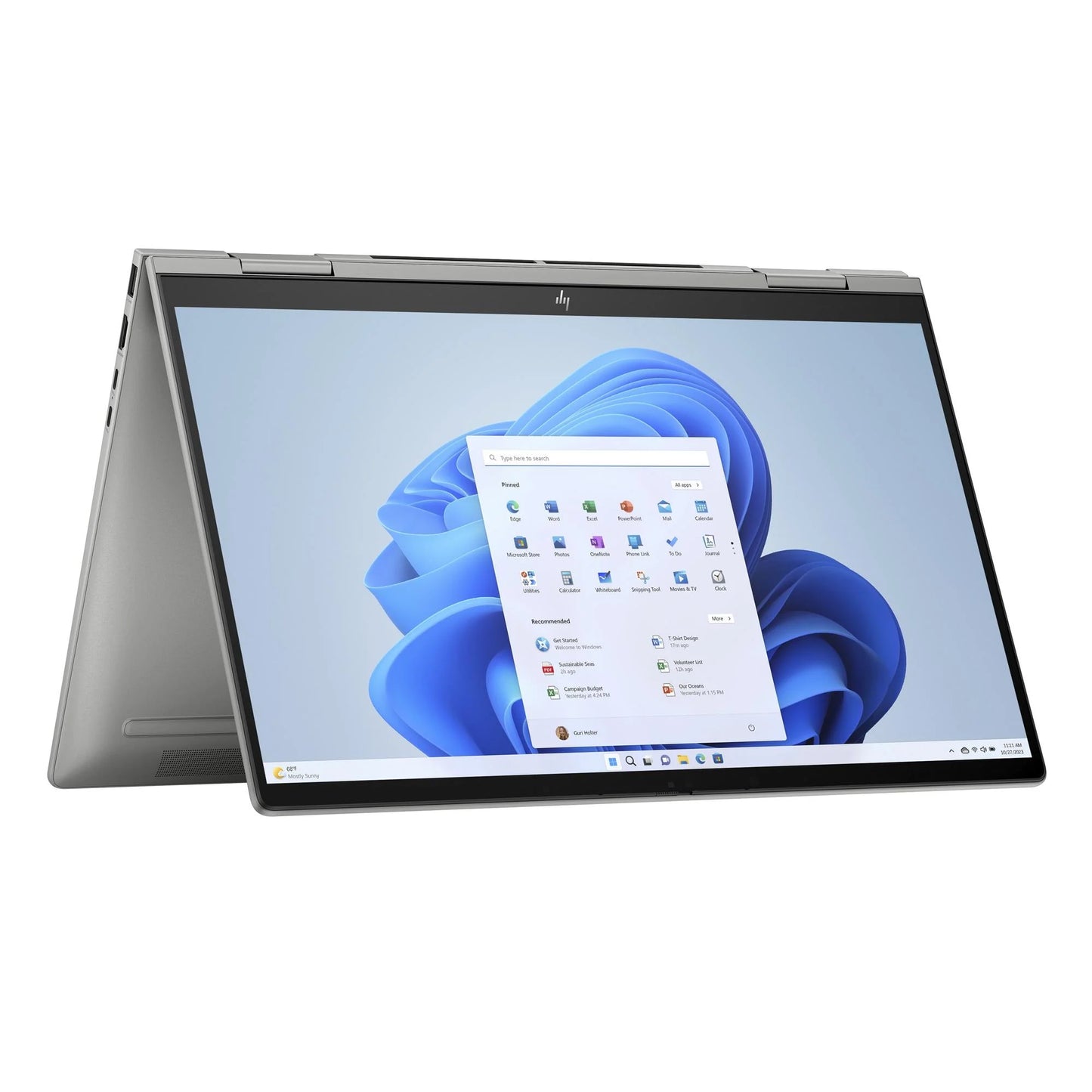 15.6" ENVY Mineral HP Windows silver, 155U, Laptop, 15-FE1057NR 11 SSD, Intel FHD Ultra 9R1M2UA#ABA x360 16GB 7 512GB LPDDR5, Touchscreen Core Home,