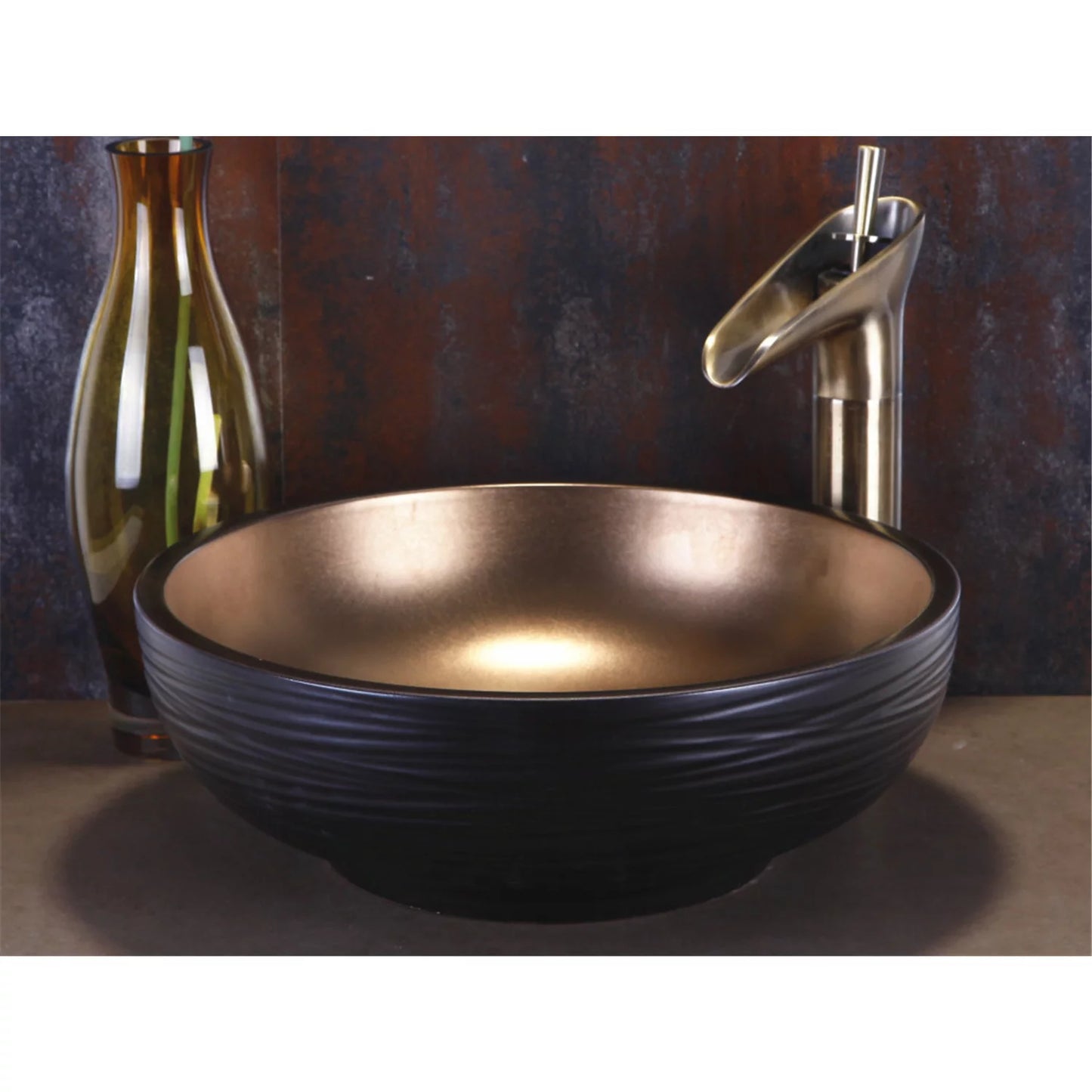 Ceramic USA Vessel Bathroom Dawn Circular Sink