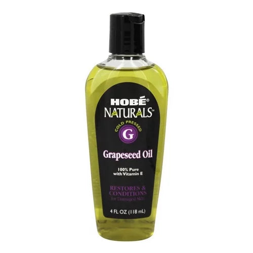 Pure 4 Oil 6 Oz, Grapeseed Vitamin Pack 100% E, Naturals Hobe Beauty with Oils,