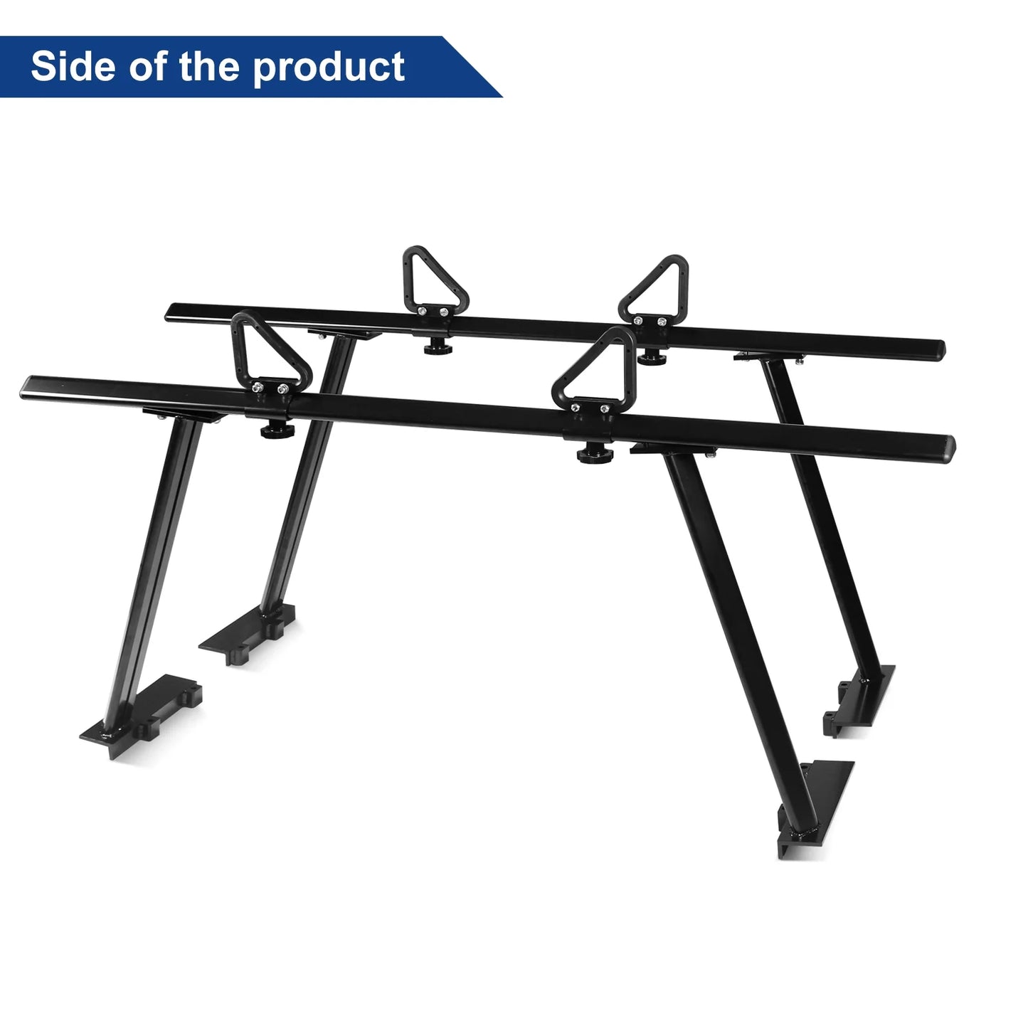 BoardRoad Truck Black Capacity Truck Racks 1,000lbs for Bed Kayak Ladder Required) Lumber Ladder Racks, (No-Drilling Universal Cargo Surfboard Pickup Aluminum