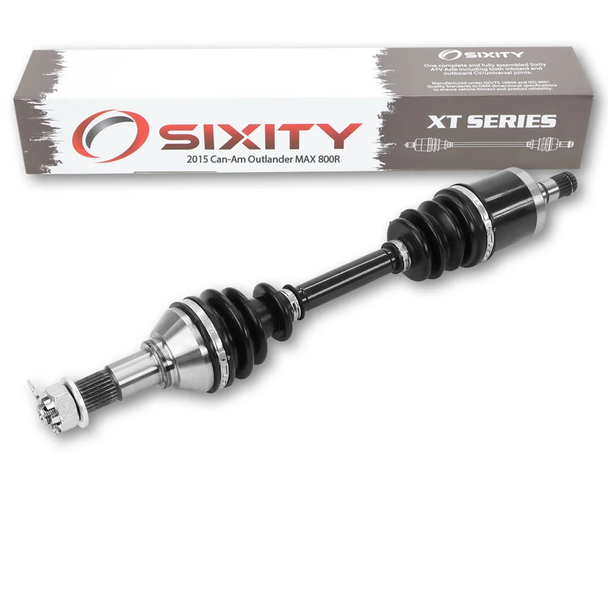 Left compatible XT Sixity EFI Axle - Can-Am MAX with 4X4 800R Outlander 2015 Front