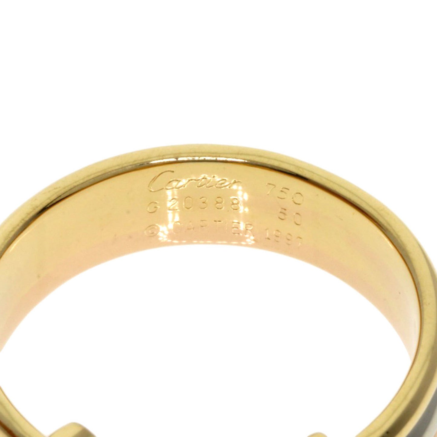 CARTIER Pre-Owned K18 #50 Yellow (Good) Ring 2C Women's Cartier Gold/K18WG/K18PG