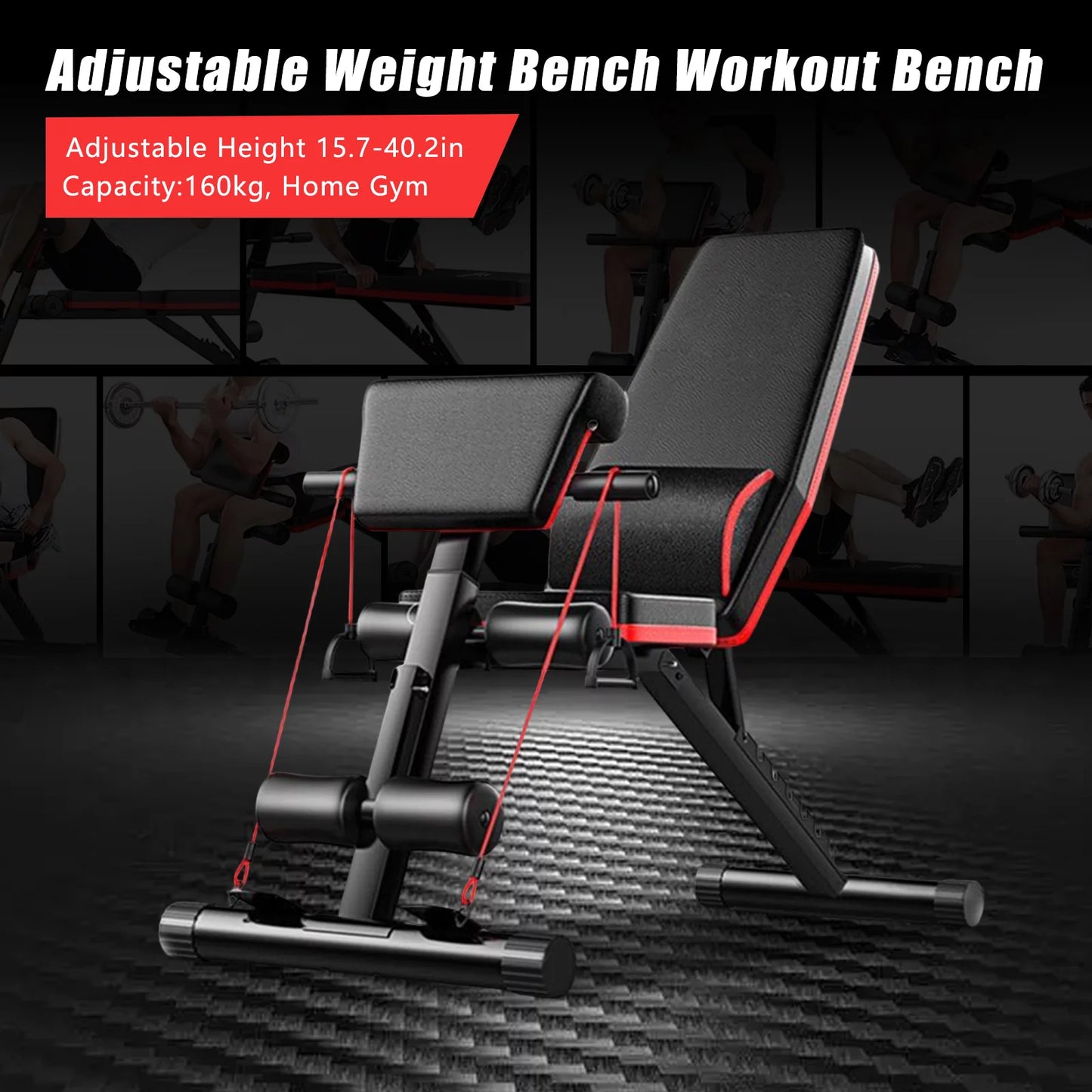 Bench Decline Workout Body Folding Full with Exercise TOOL1SHOoo Gym Adjustable for Incline Foldable Home Weight Fast