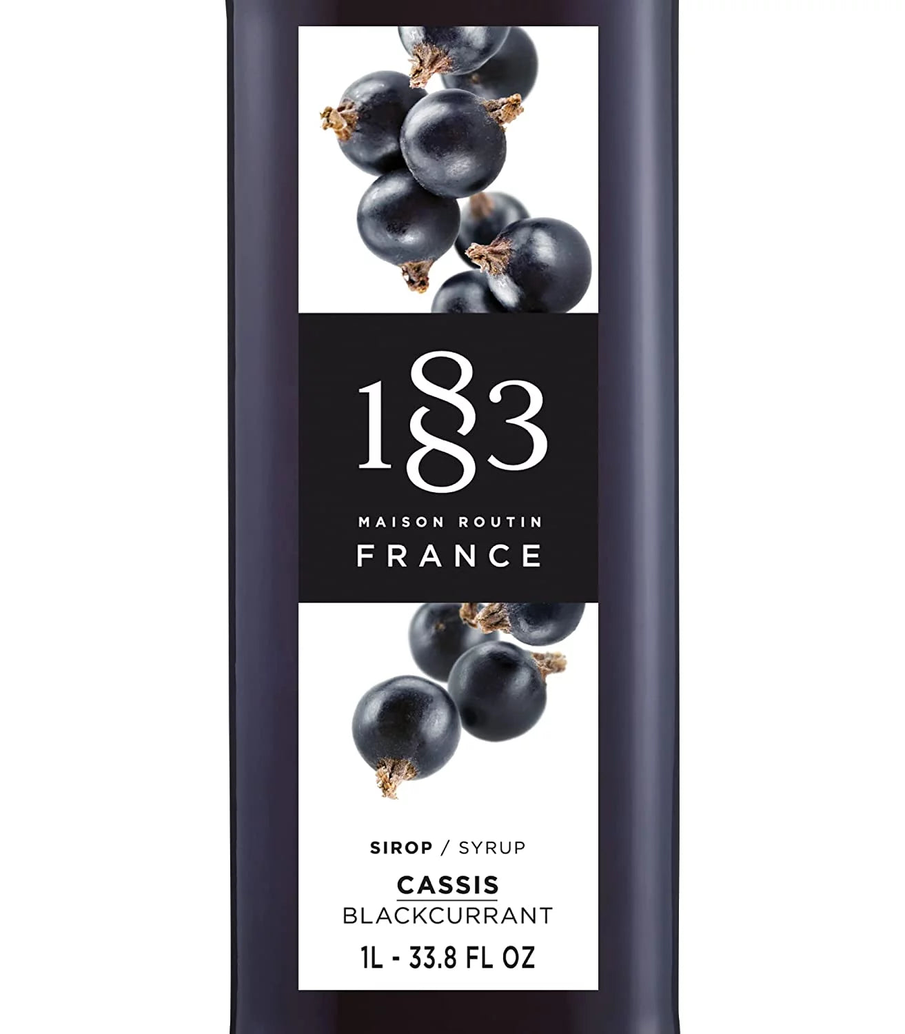 (1L) 1883 Blackcurrant - Maison Routin Bottle Syrup