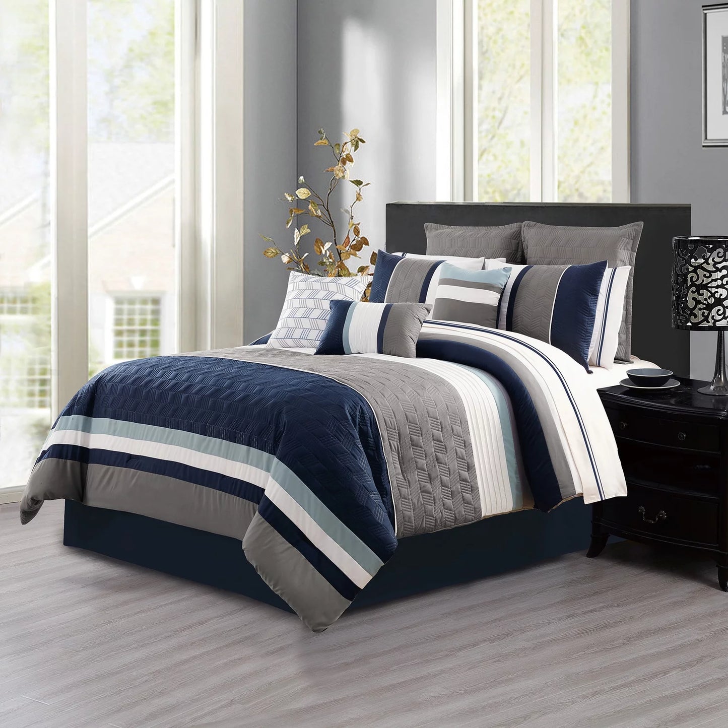 7PC Set Q Ryker Comforter