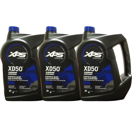 0779718 779718, XPS XD50 Pack Marine Evinrude/OMC Gallon 3 Oil Johnson 0764354,