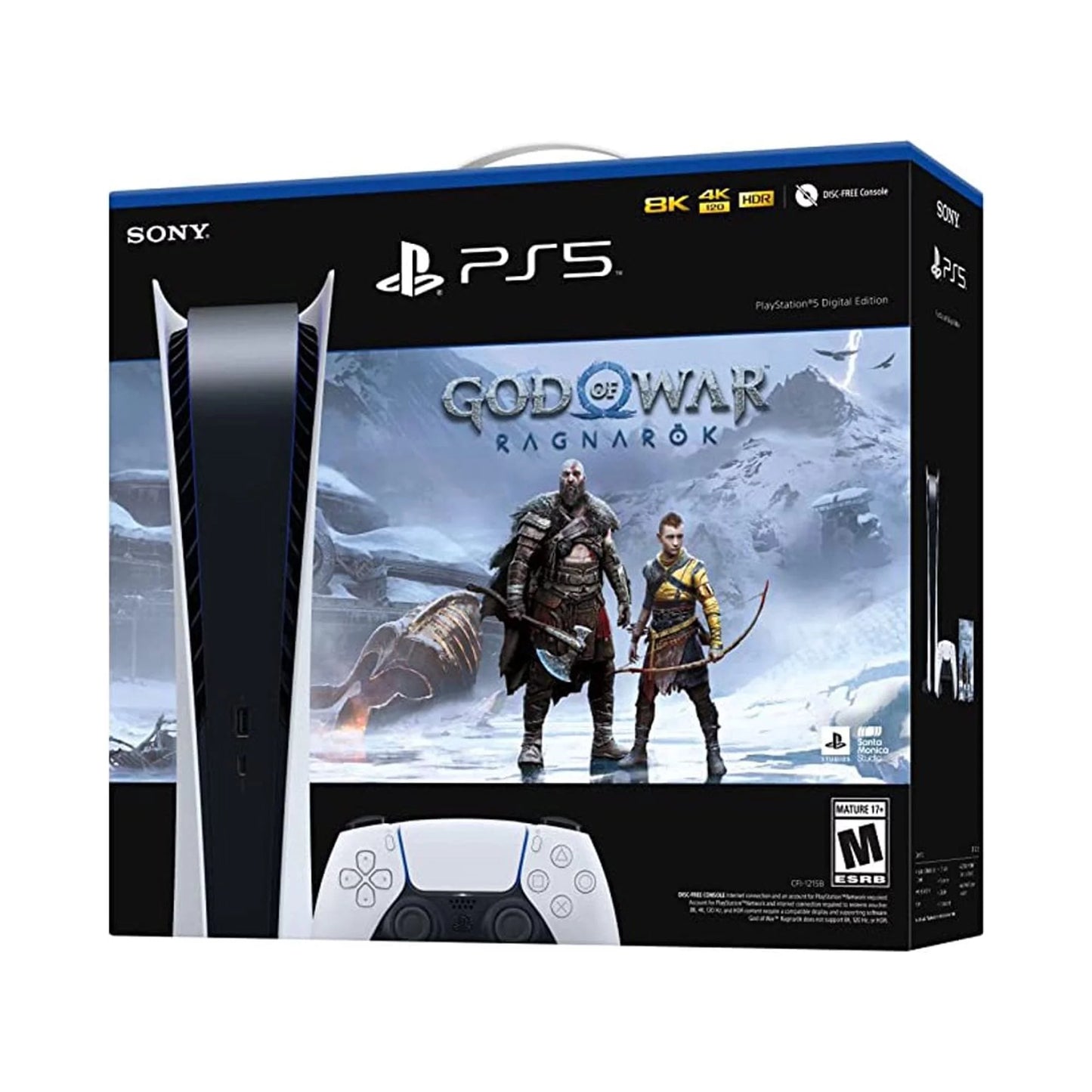 Video 5 PlayStation_PS5 Game (Digital - with TEC Ragnarök God -PlayStation (GOW) of Console Edition) Sony War Bundle