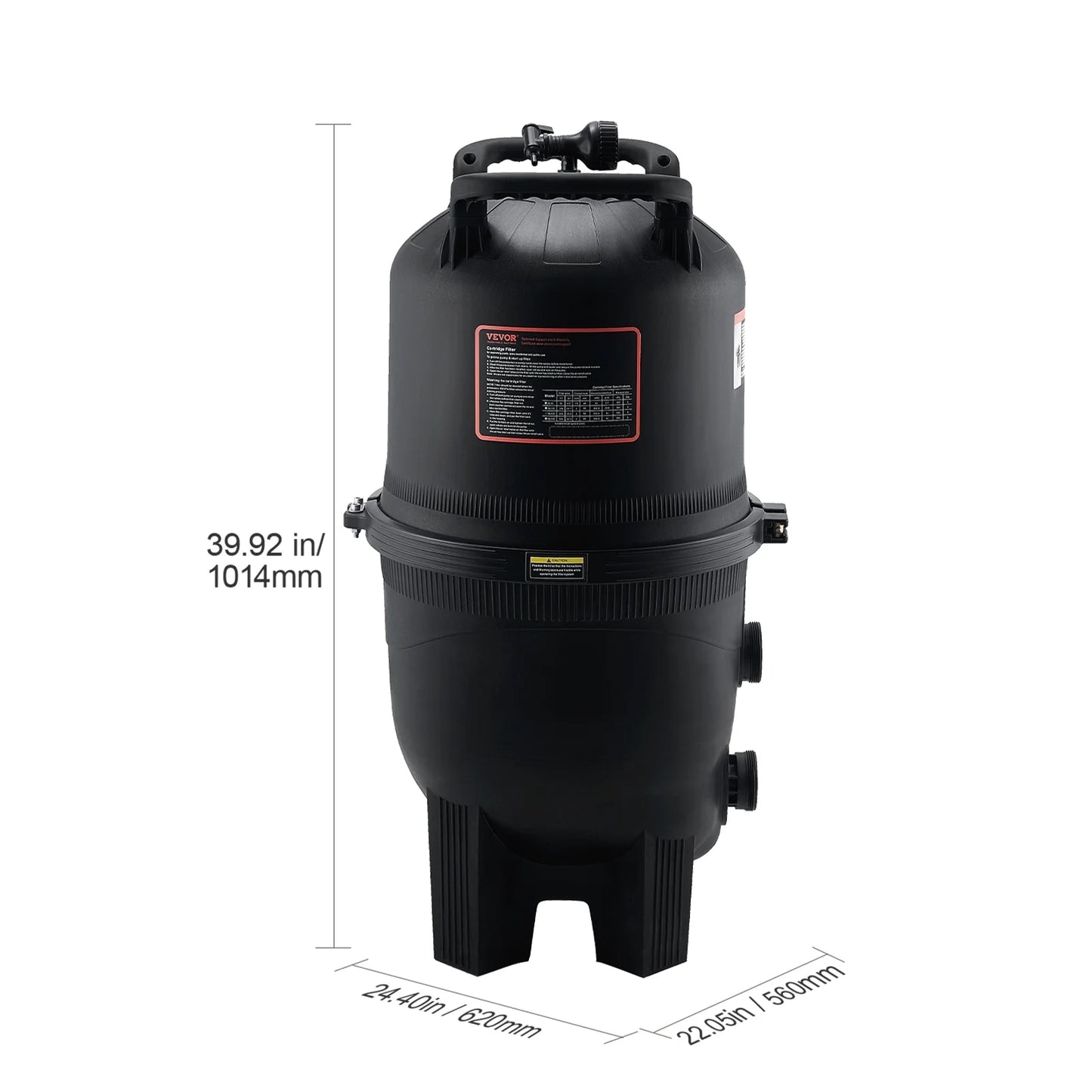 425Sq.Ft Ground Swimming Pool Filter SKYSHALO In/Above Filtration Cartridge Pool