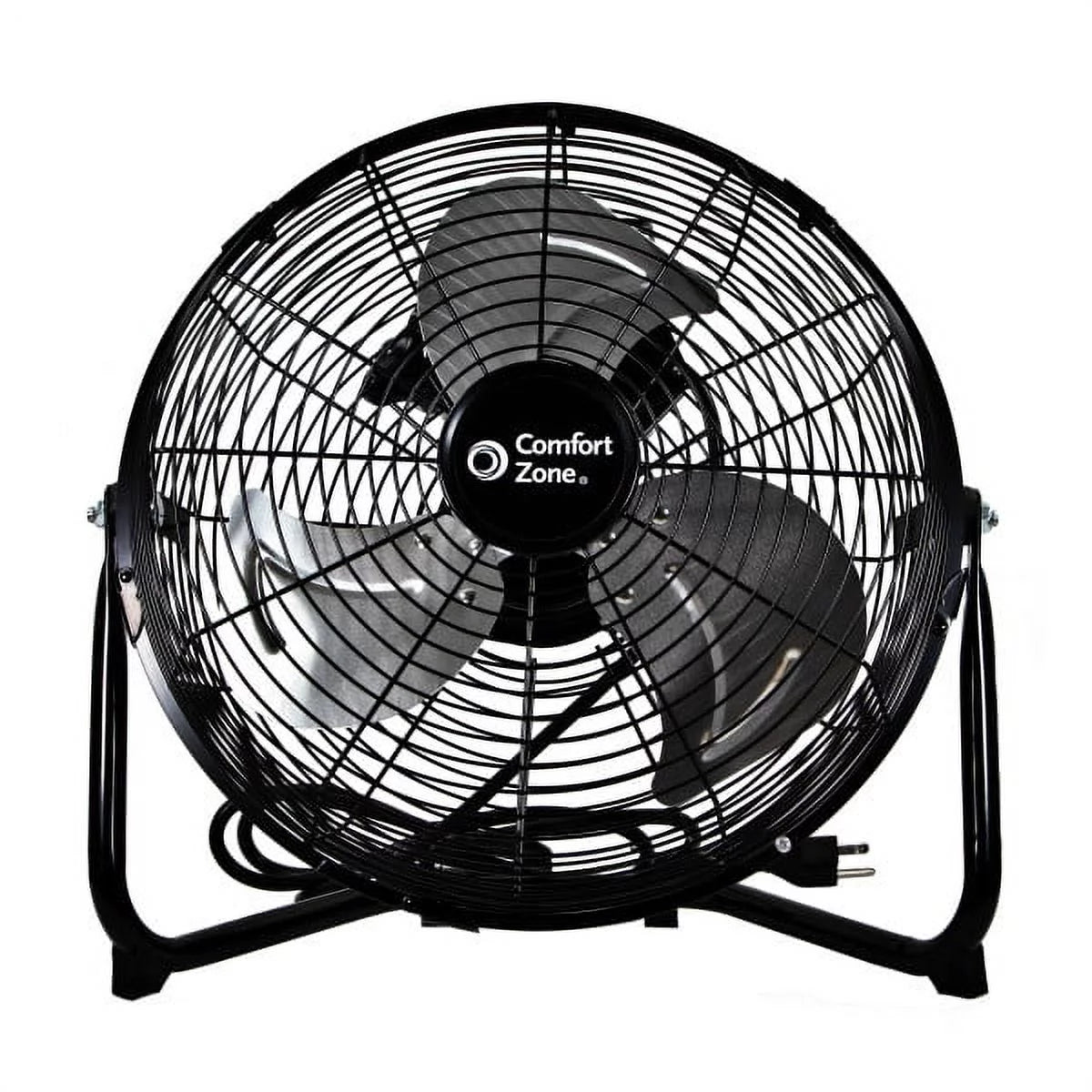 with Black Construction, Comfort Fan Rubber and 3-Speed All-Metal Adjustable Zone 12” Feet, Handle, Carry 180-Degree Cradle/Floor Tilt,