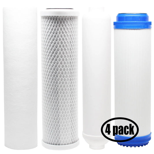 - Cartridge Filter, & Brand Filter Carbon Filter, Includes Filter - Replacement Kit Pure Denali Block GAC RO Water Inline System for Expres PP Sediment Filter for 4-Pack ROALK10DCG