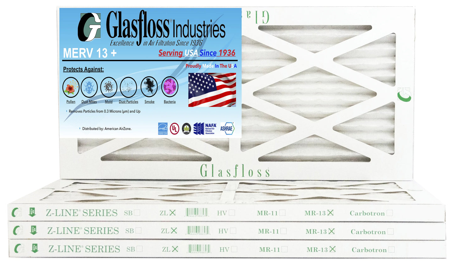 - 13 in - 29.5x7/8 x inch) Furnace Filter MERV (Actual Glasfloss - USA Size: Made 10x30x1 9.5 Air -Qty:4