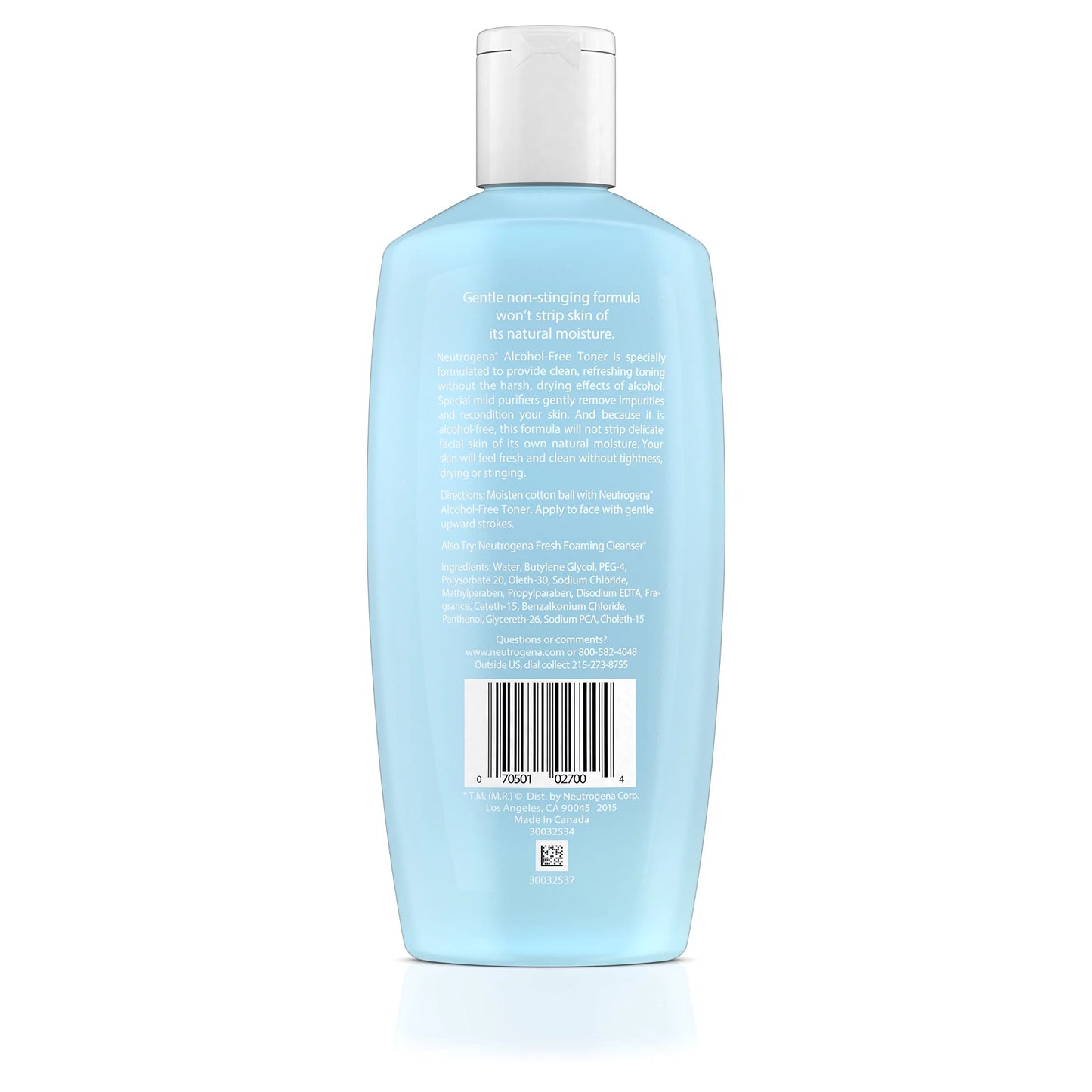 Oil- Alcohol-Free Formula Toner, Neutrogena Hypoallergenic Facial and with