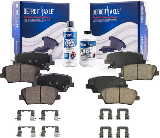 Detroit 4 2013 Ceramic 2012 11-14 Pads Axle Replacement 2010 Santa Hyundai Pads 2014 Brake 2010-2012 Fe, 2011 Rear Kia Front for Sorento, and - Brake