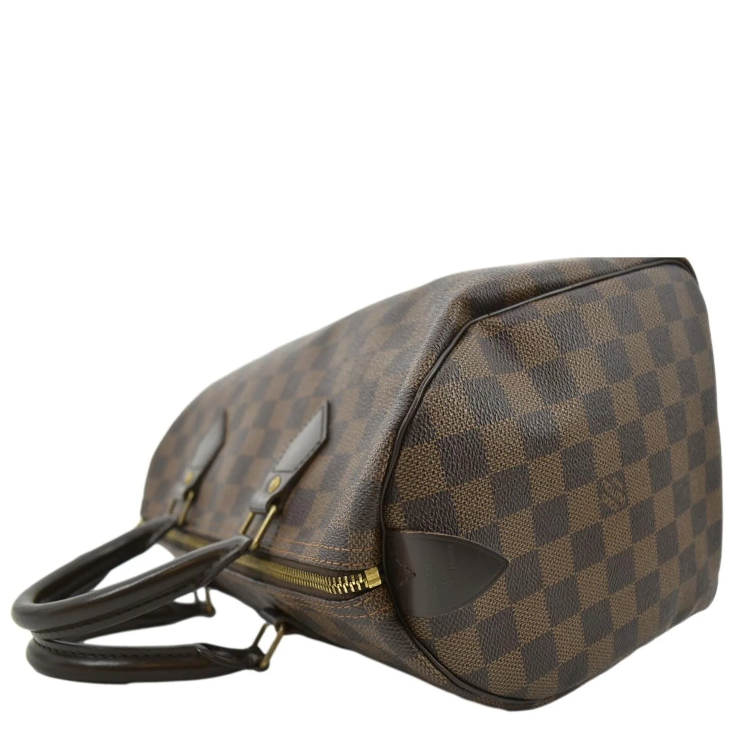 VUITTON 25 Pre-owned Brown Damier Speedy Satchel LOUIS Ebene Bag