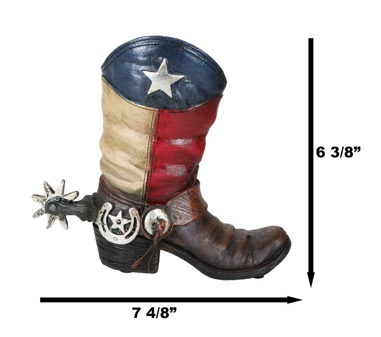 Cowboy Texas Money Patriotic Bank Rustic Western Flag Boot State Piggy Coin