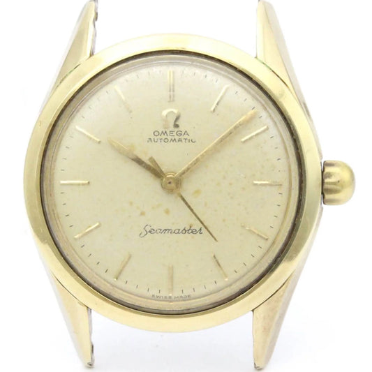 Seamaster 2802 Watch Cal 471 Automatic Gold Pre-Owned Mens Head Plated (Fair) Only OMEGA BF559125