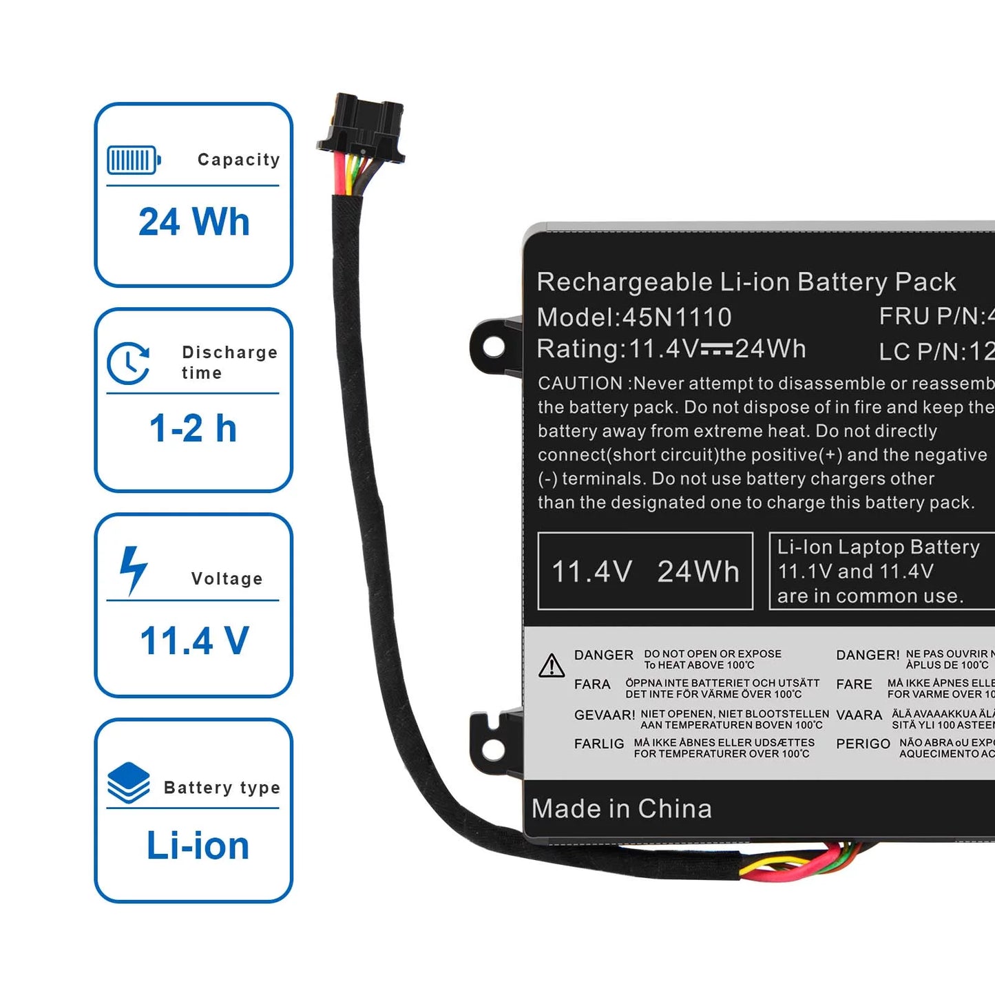 T460 T450S For 45N1108 Lenovo Battery ThinkPad