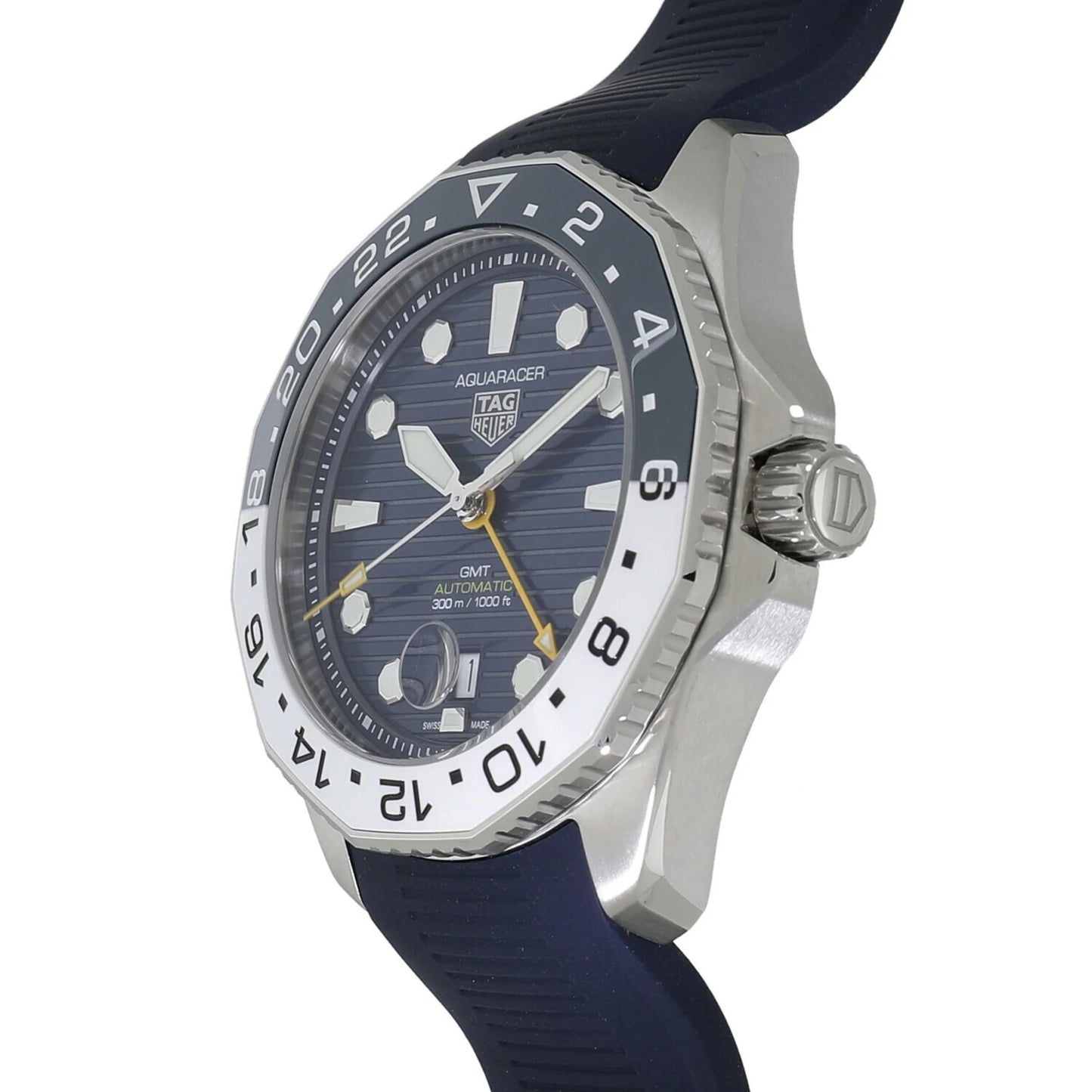 Caliber 7 300 (New) Tag Watch WBP2010.FT6198 GMT Heuer Blue Aquaracer Men's Pre-Owned Professional