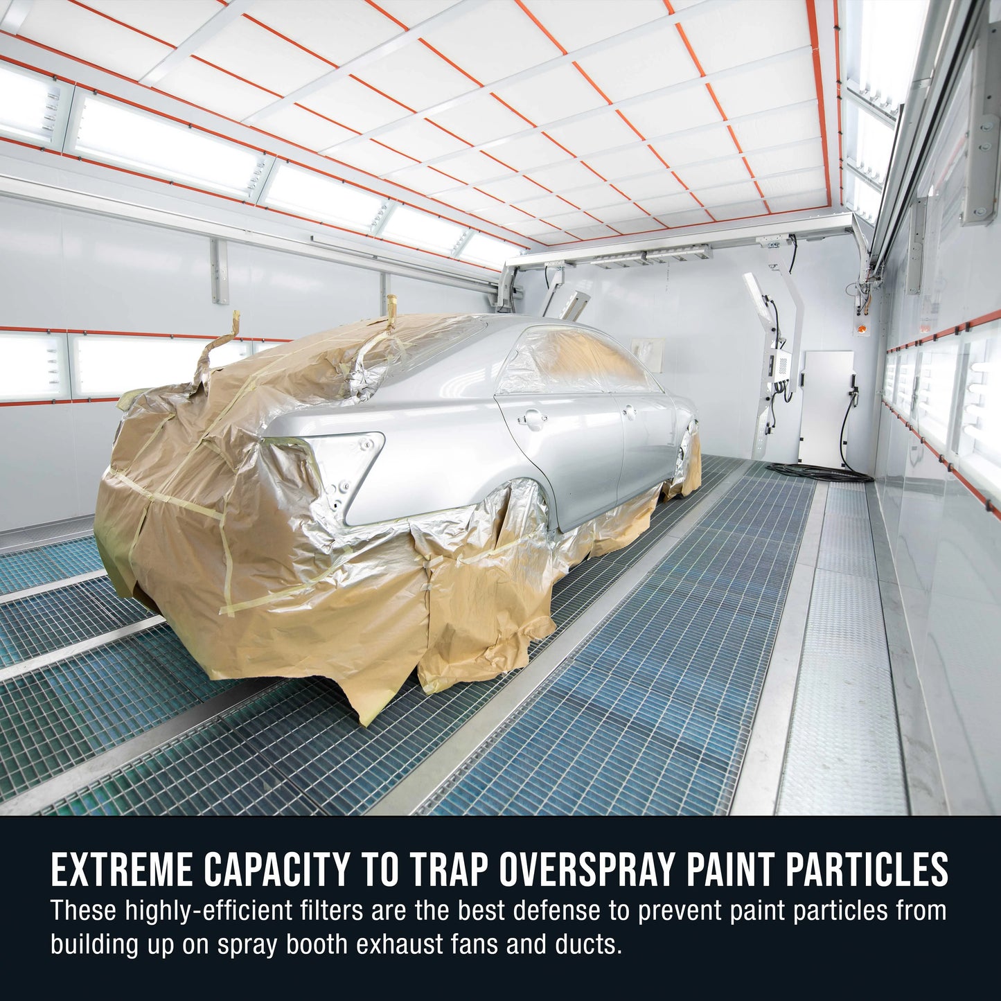 Booths - - Overspray in Arrestor Fiberglass Heavy-Duty Particles Refinish Booth 36" Traps Master Filter Gram Autobody Exhaust Paint 18 Auto Elite Captures x Premium Paint Roll, Paint Spray 300'