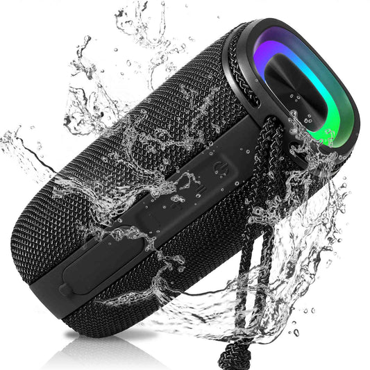 Wireless One Bass, LG Black Portable Waterproof with Bluetooth Pairing, IPX5 G7 for Speaker, X808 HD BT5.3, Sound Speakers Speaker True Punchy Surround - UrbanX 360°