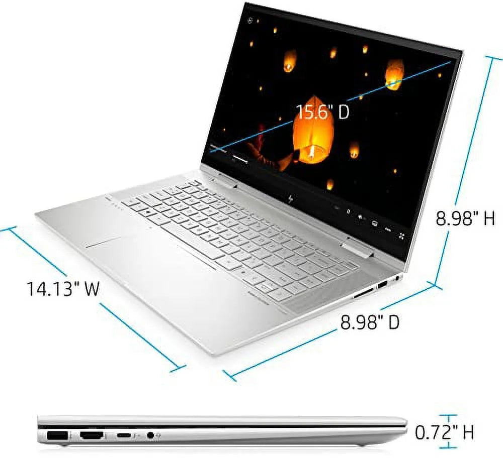 32GB FHD KB 512GB 2022 Reader Intel 6 Thunderbolt WiFi Win X360 HP Core Graphics Backlit Home w/ SSD Touchscreen DDR4 FP IPS 2-in-1 Stylus Laptop Iris 4 15.6" RATZK Xe 11th Pen i7-1195G7 10 Envy 16GB