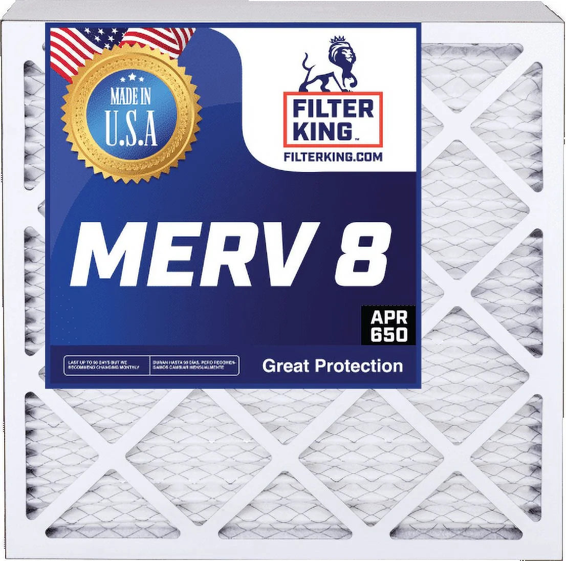 19.5 | x Size: Filters Pleated IN 8 | HVAC .75" 3-PACK Filter MERV Air Furnace x King Filter 12.5 A/C USA | 12.5x19.5x1a | Actual MADE