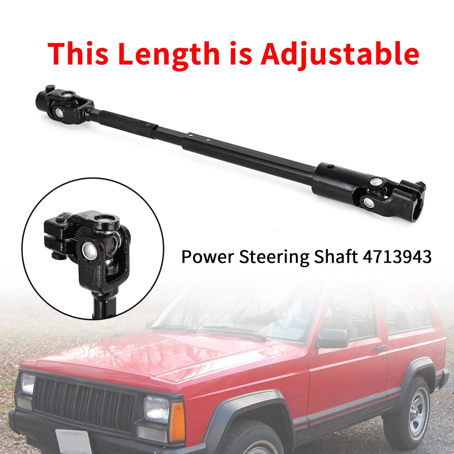 1984-1994 XJ Jeep Shaft Power Cherokee Steering For 4713943 JCXJ84