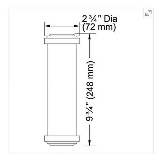 water triflow white, 2-pack, 2 count small, frx02-2pk cartridge, filter