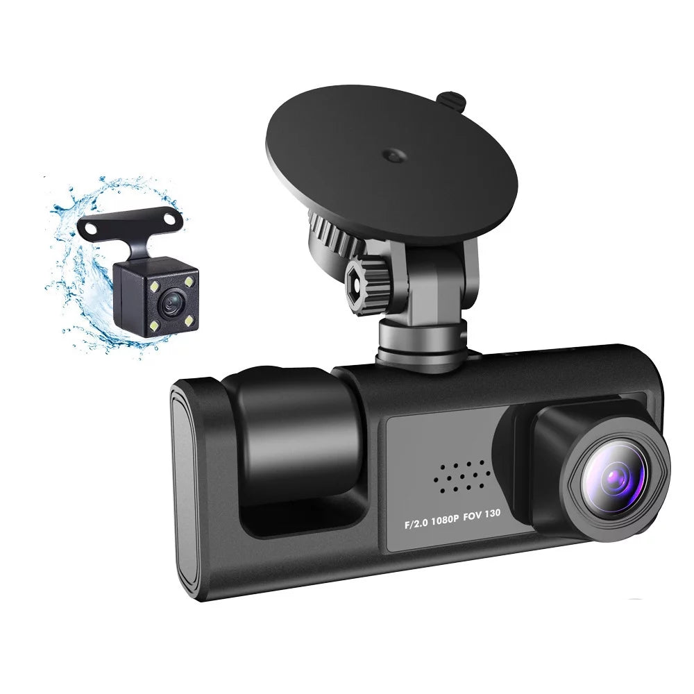 Rearview Dash Cam Recording, Clear Recorder Nebublu for Mirror Multi-Language Driving Safety Car with Auto