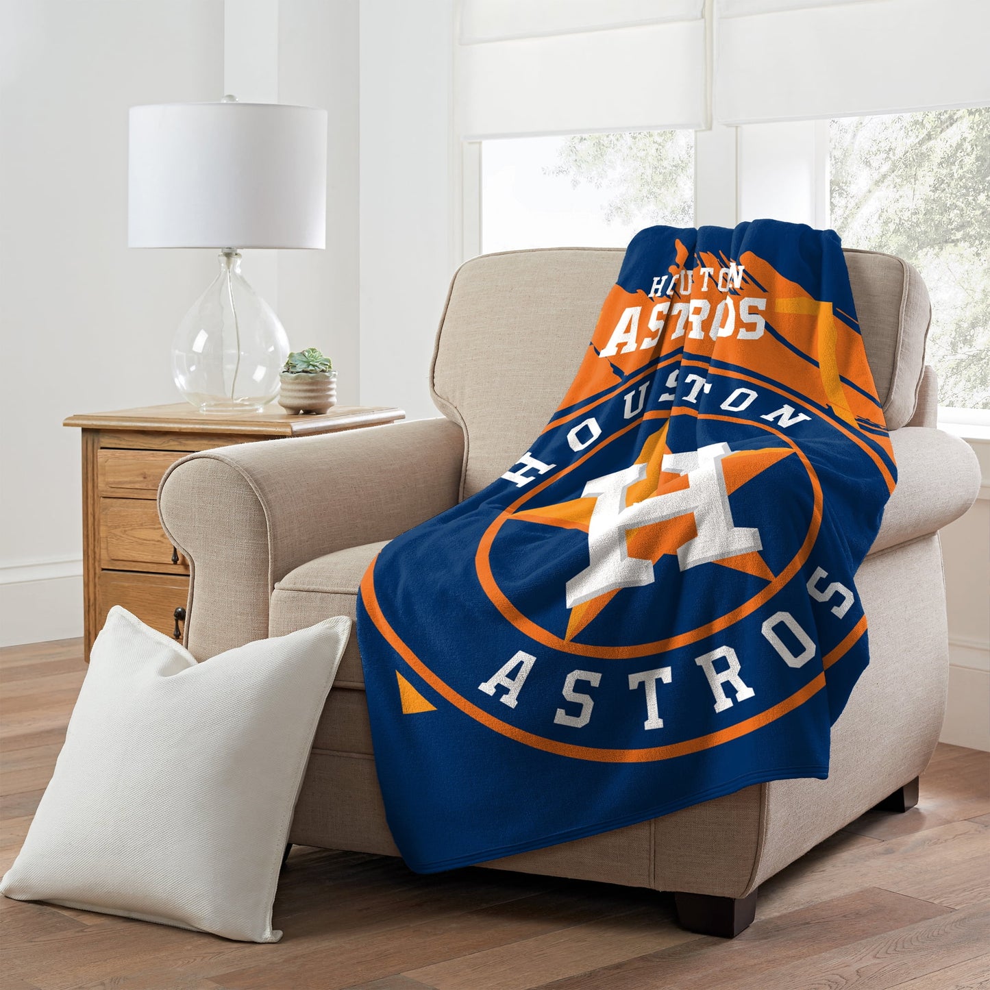 46" x Group Raschel Northwest Blanket Throw 60" The Houston Astros Micro Plush Dimensional