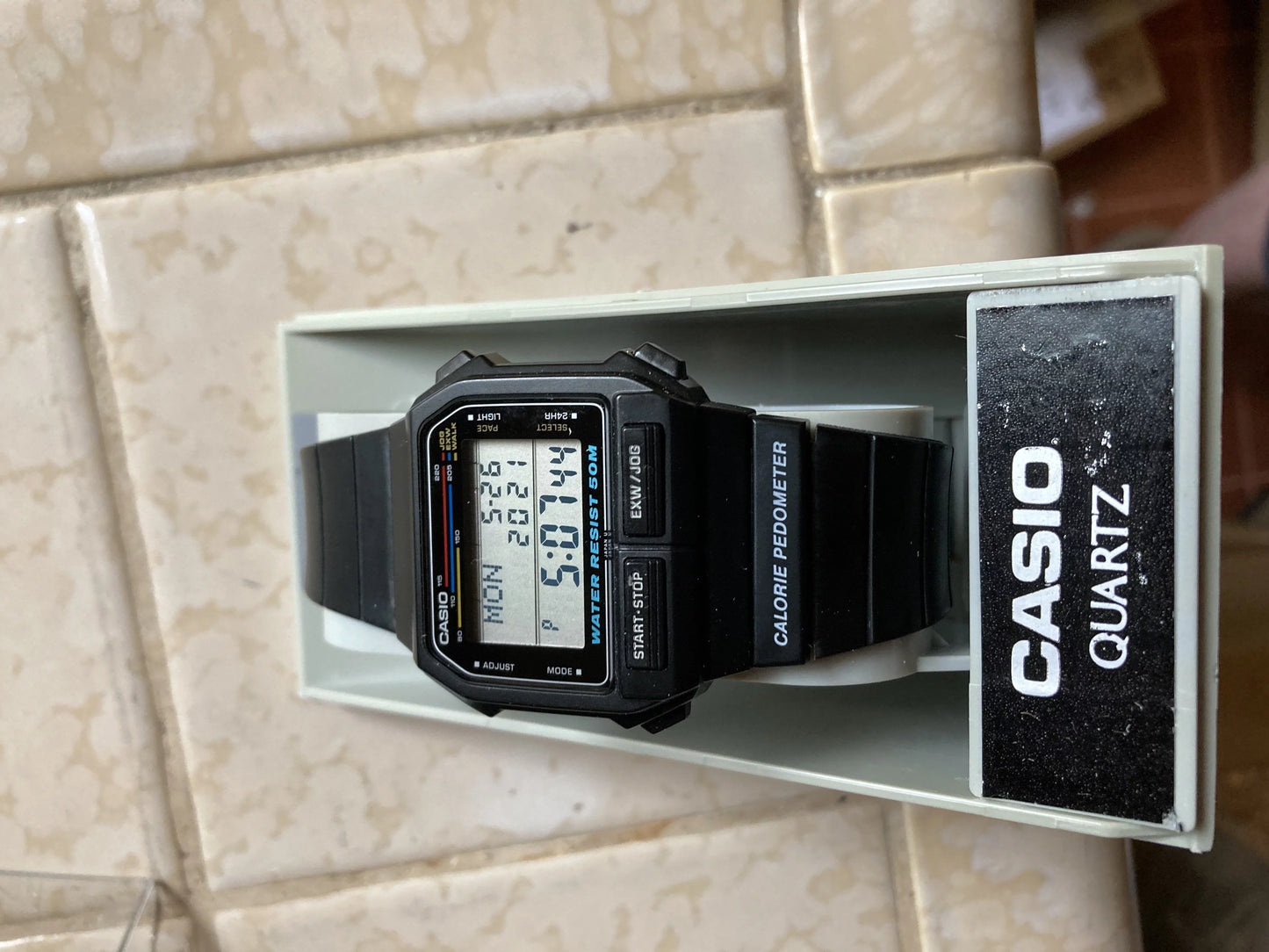 Men's Watch Discontinued Black Casio EXW-50-1A Vintage Rare Digital