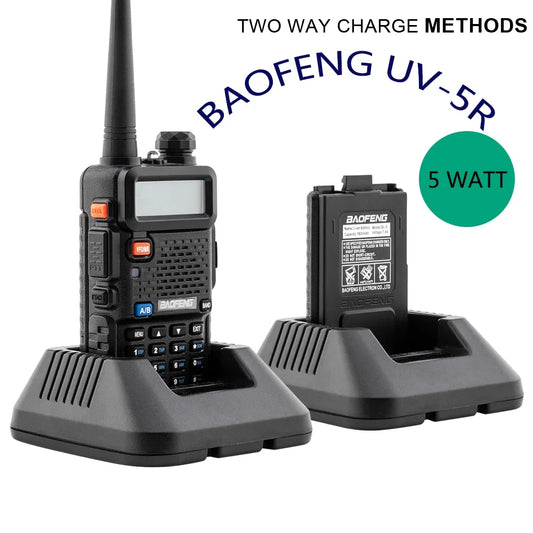 5W mAh Walkie Radio Band UV-5R two Dual FM RF 1800 Talkie UBesGoo Ham Radio Way Baofeng