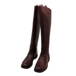 US) Padded Womens Burgundy Stitch Franco Detailing Heel(Size 9 Almond Toe Block Meyer Sarto