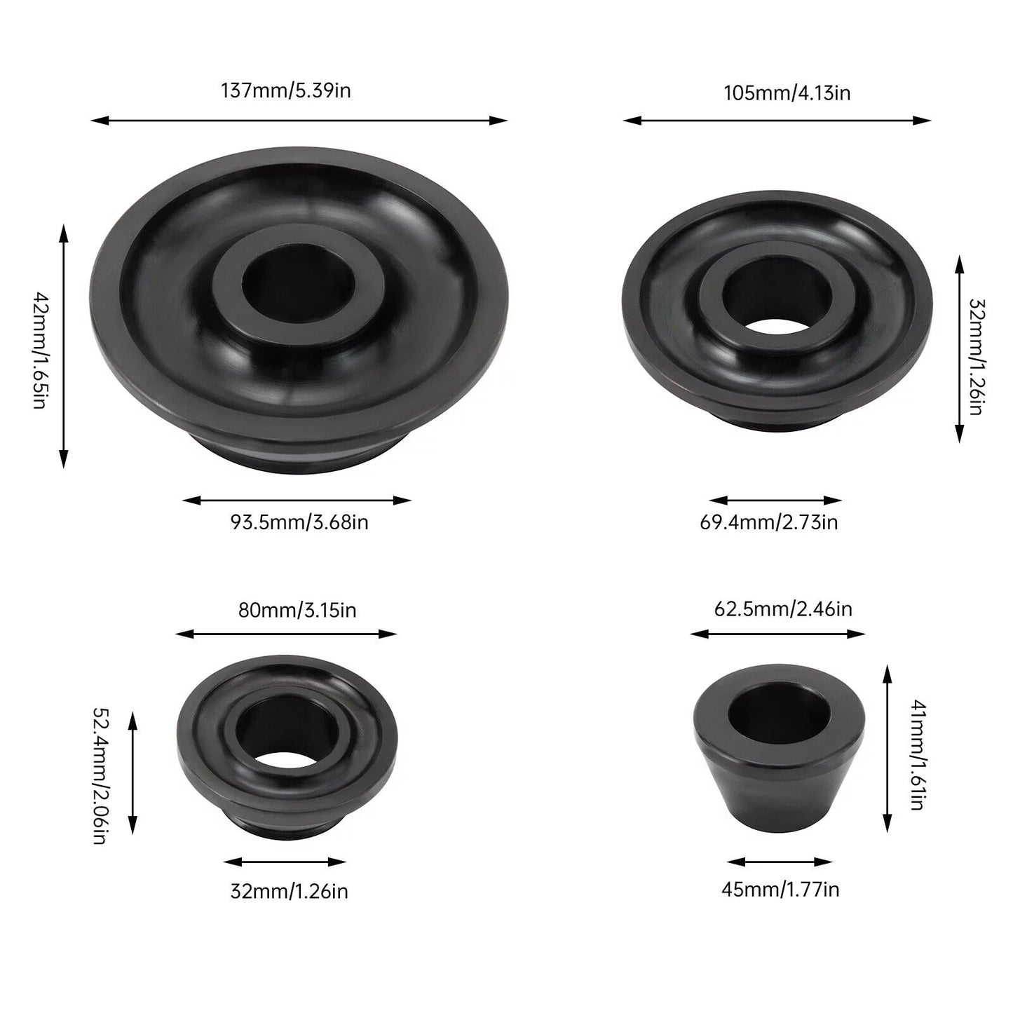 Adapter Wheel Cones Balancer Sizes Balancer 4 Cones Steel Tire Set 45-gauge 36mm