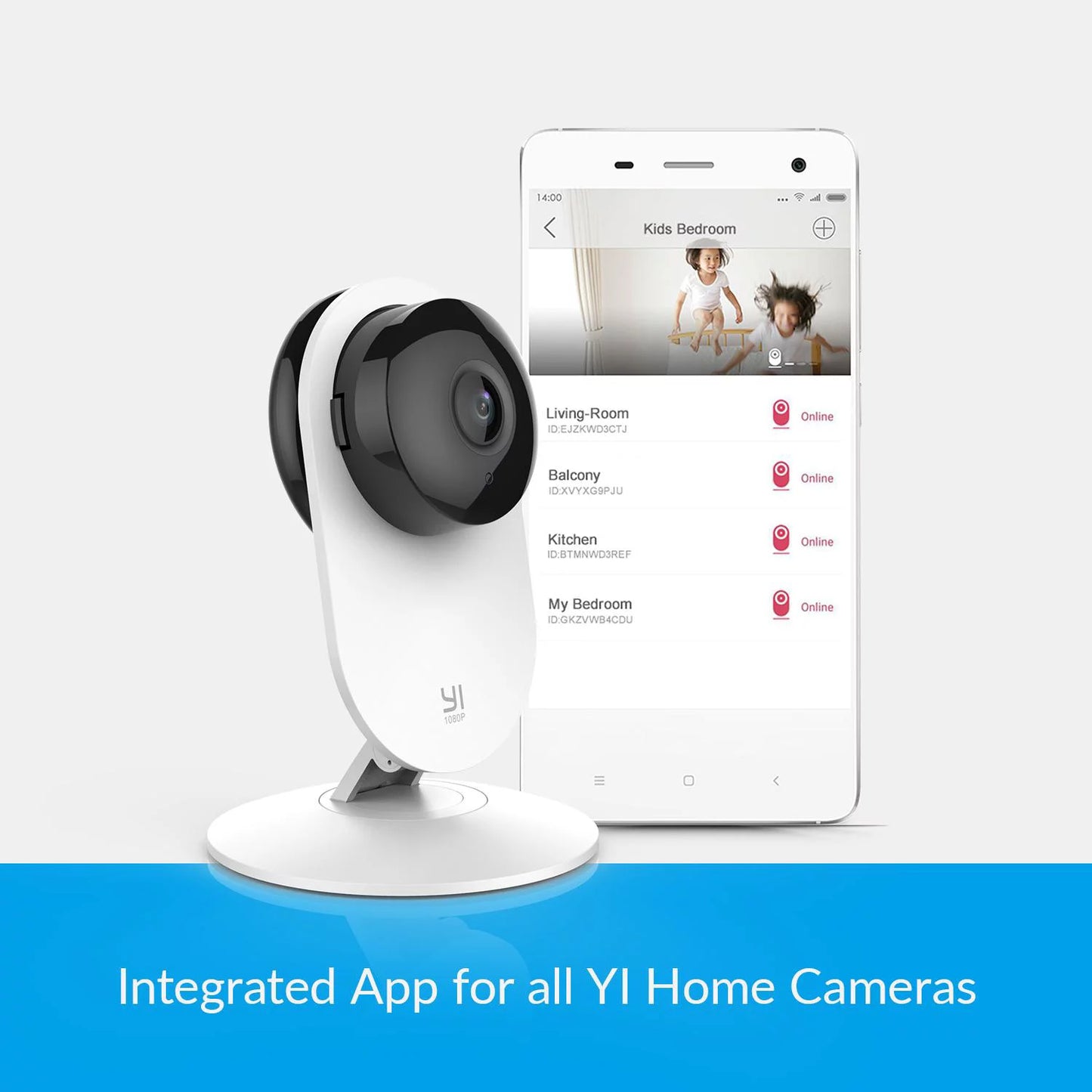 4 YI Camera, Pack Network Color, HD