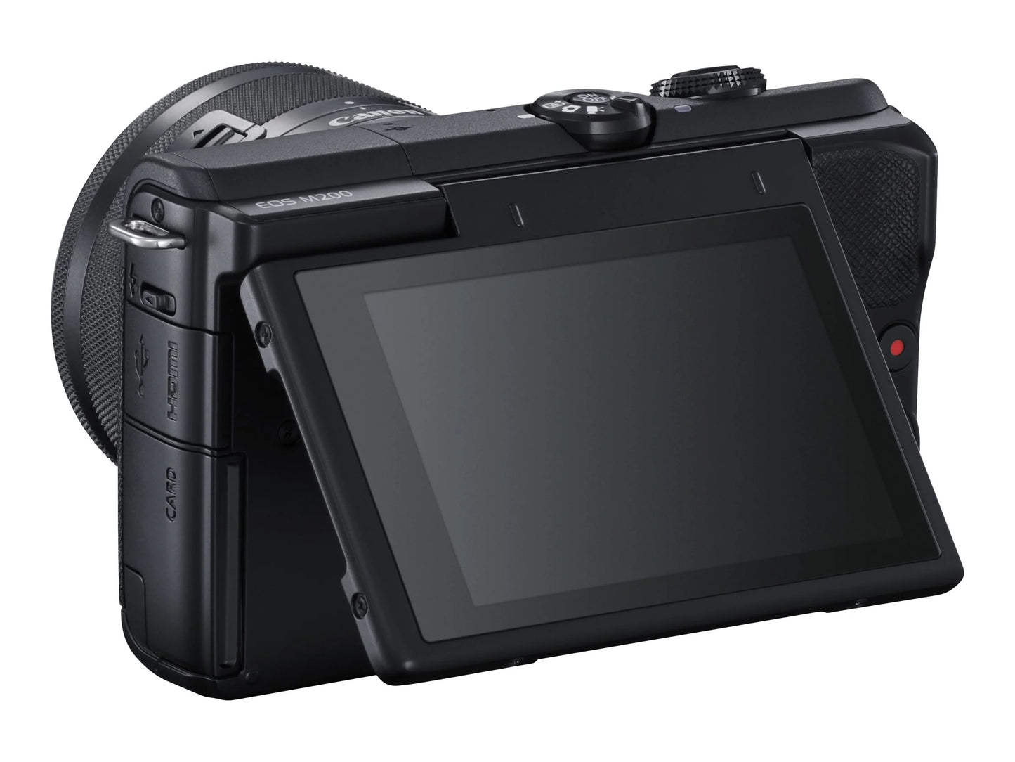 - / - Canon 25 4K camera MP IS fps lens M200 15-45mm Wi-Fi, Digital - 24.1 zoom EF-M 3x black Bluetooth optical - - APS-C - EOS - mirrorless STM -