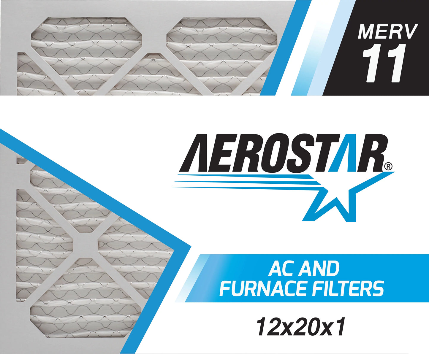 Box 4 of Filter, 11, 12x20x1 Aerostar Air 12x20x1, MERV