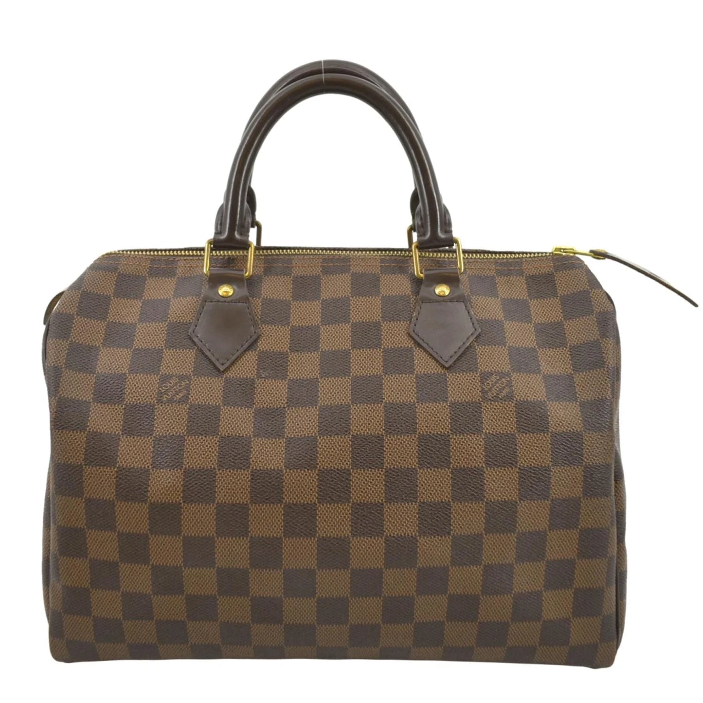 VUITTON 25 Pre-owned Brown Damier Speedy Satchel LOUIS Ebene Bag