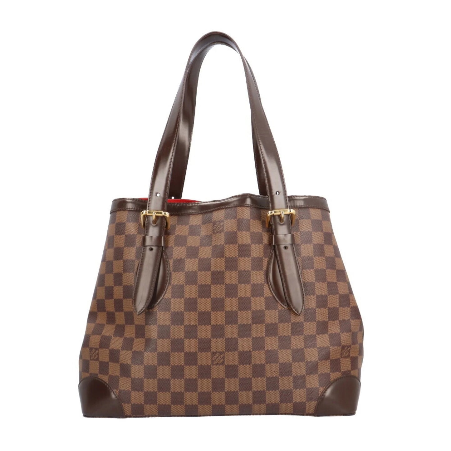 MM N51204 VUITTON Women's Louis (Good) Hampstead Shoulder Bag Brown BRB03130000004147 Pre-Owned LOUIS Vuitton Damier Canvas