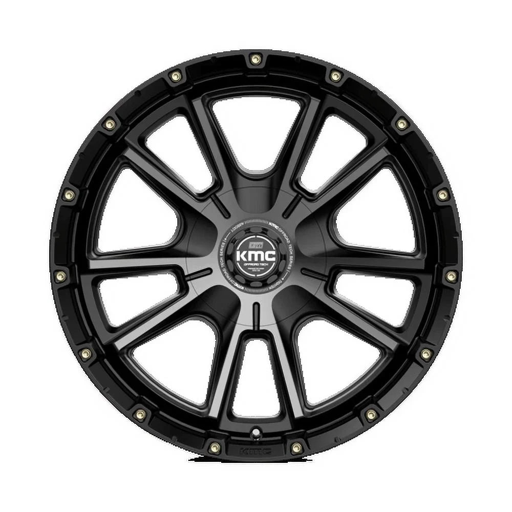 20X9 Cast GTCC KM10029067418 18MM, Rim KM100 6X135/5.5 Aluminum KMC S-BLK