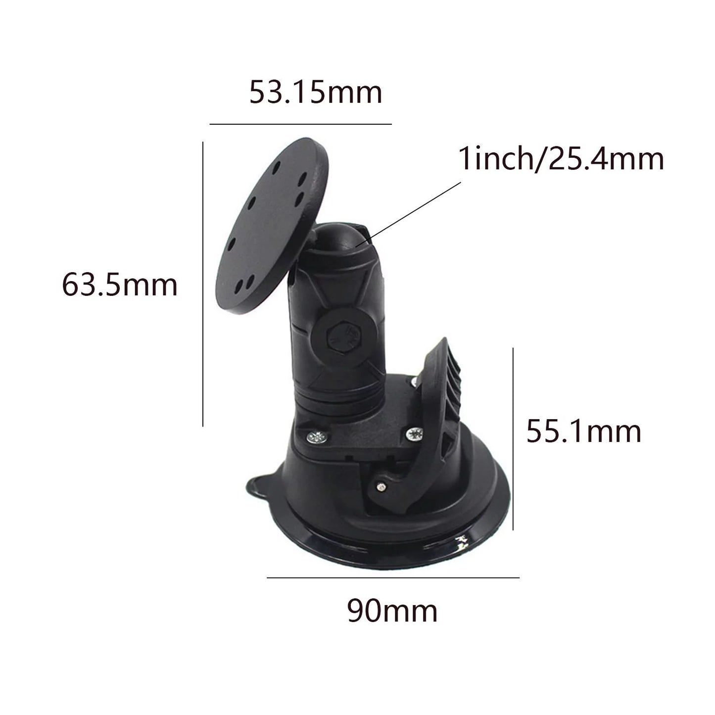 Universal Fish Ball Plate Boat 1inch Fish Kayak Mounting Bracket Holder Mounted for Deck Replacement Depth