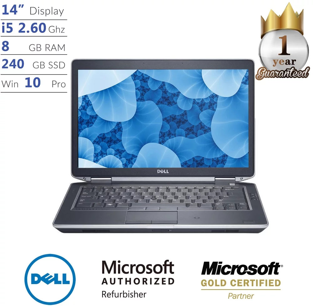 E6430 240GB Core Intel Dual Laptop Gen Used Dell i5 RAM 8GB Professional Bit Windows 64 3 Dell SSD 10