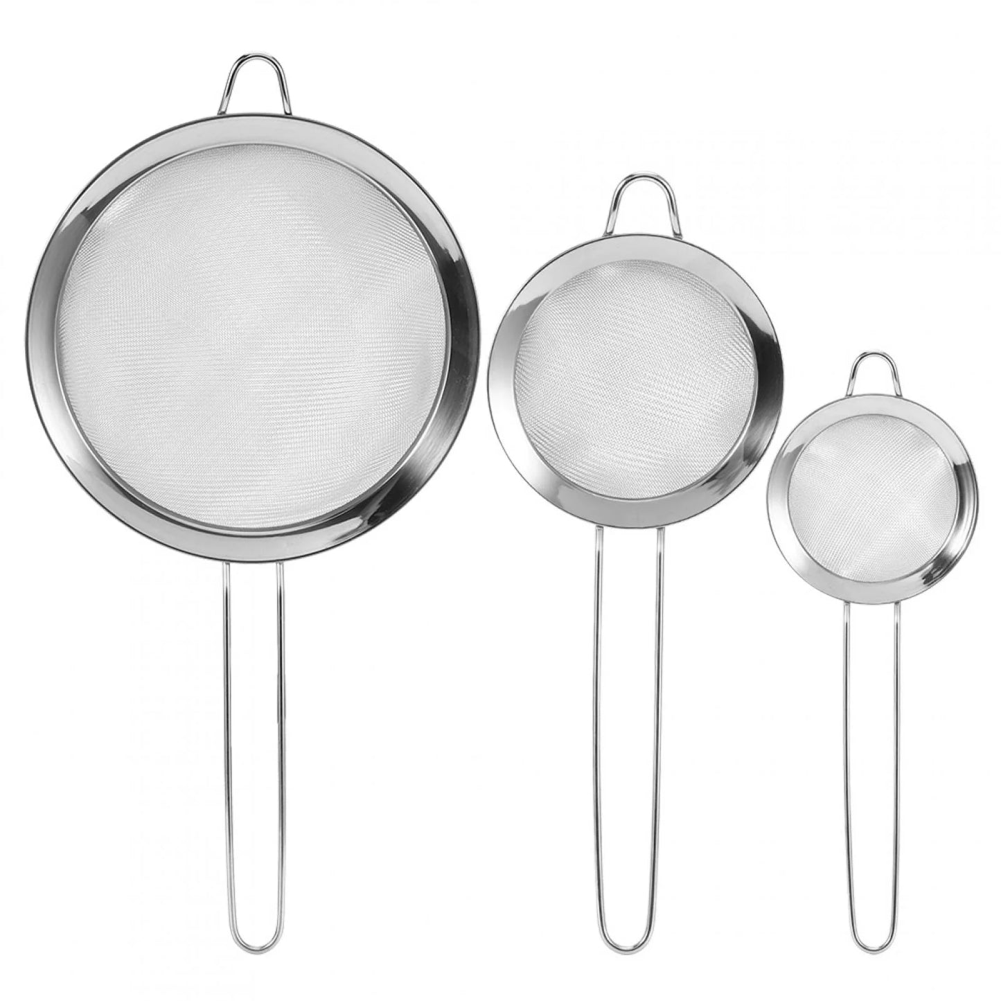 Steel Filter Kitchen Food Filter Flour Stainless 3Pcs Mesh Filter Supplies Strainer Sieve Dekaim Residue Mesh