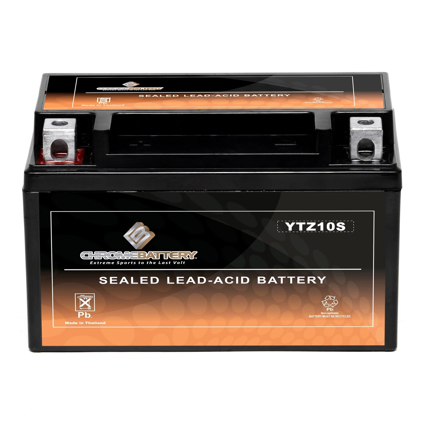 Volt,8.6 1000 Years Battery CCA) Battery Z, 12 Chrome Ah, 190 Al8 Motorcycle (YTZ10S YTZ10S-BS Cc Gsx-r1000, Suzuki 2018) for - (2017