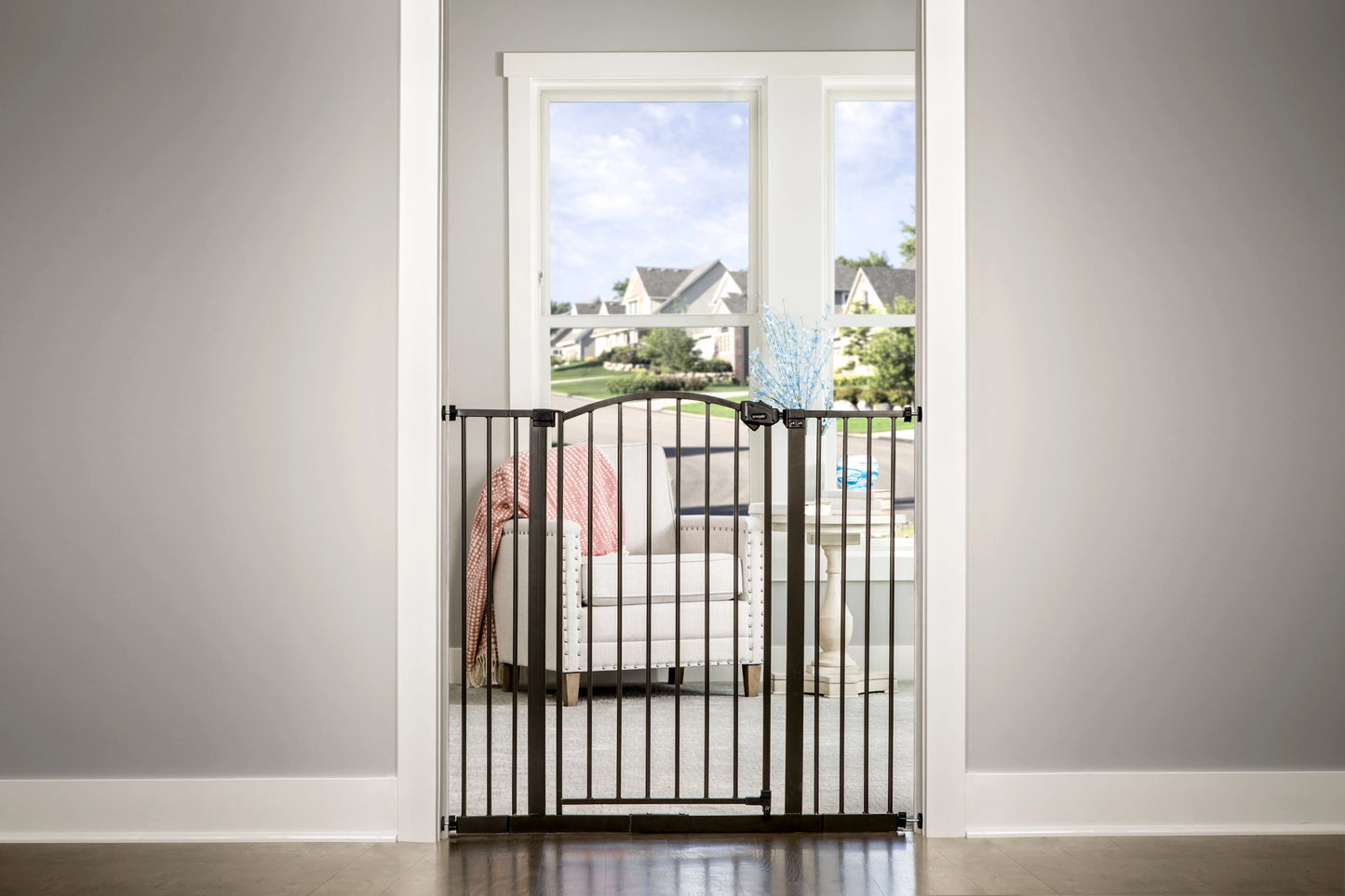 Bronze 24 Months, Décor Tall Baby Gate, Regalo Extra Age Gate to Arched Baby Group Safety 6